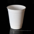 360ml wholesale PP material disposable white plastic coffee cups